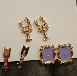 F.R.I.E.N.D.S. Stud Earrings Set of 3